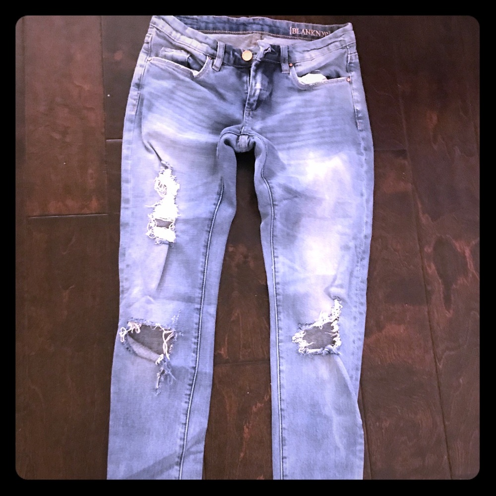 Blank NYC Destroyed Skinny Jeans